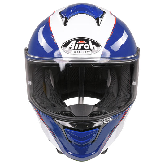 Airoh Spark Flow Helmet - Blue/Red (Extra Small)