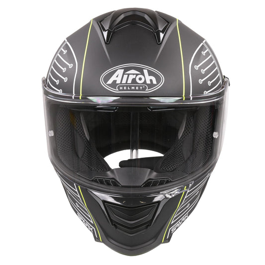 Airoh Spark Flow Helmet - Black Circuit MATT (Extra Small)