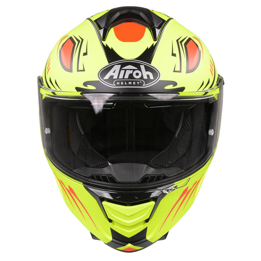 Airoh Spark Flow Helmet - Matt Yellow Fluro Vibe (Extra Small)