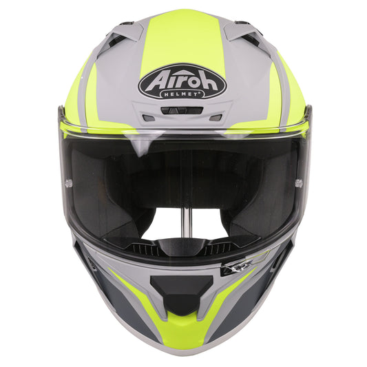 Airoh Valor Full Face Helmet - Matt WINGS FLURO YELLOW (Extra Extra Large)