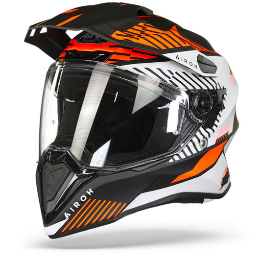 Airoh Commander Adventure Helmet - 'Boost Orange' (Matt) - SMALL