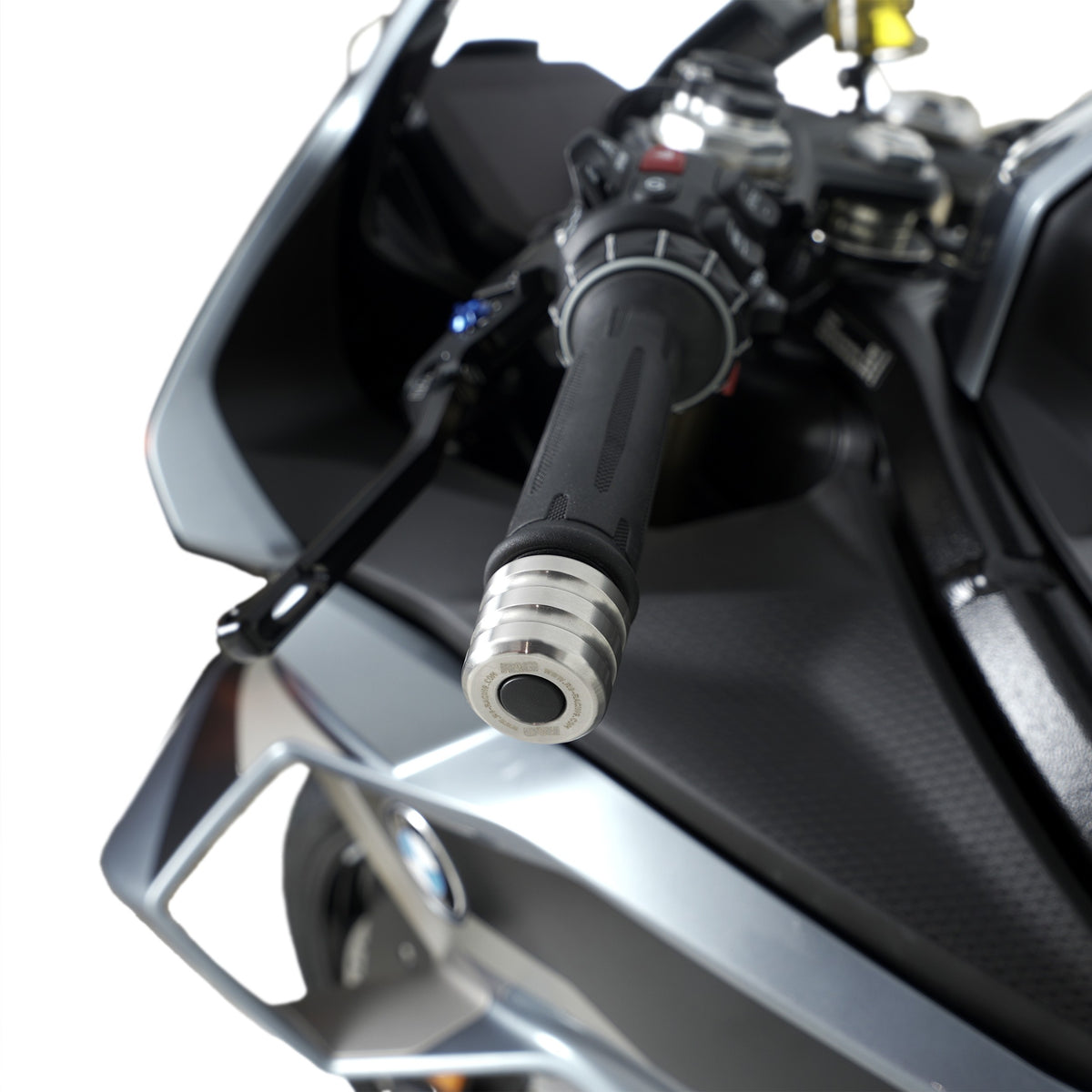R&G Stainless Steel Bar End Sliders for the BMW M1000RR '21- '24, S1000RR '23- , Yamaha Tracer 9 '21- '24, Tracer 9 GT '21- & Tracer 9 GT Plus '25-