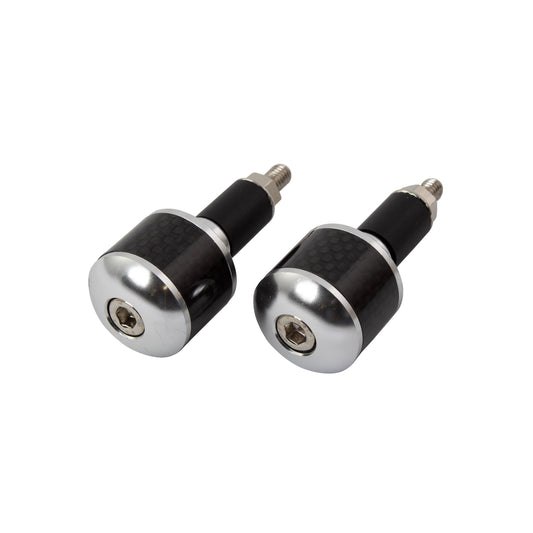 Bike It Bar End With Carbon Fibre Inset Alloy