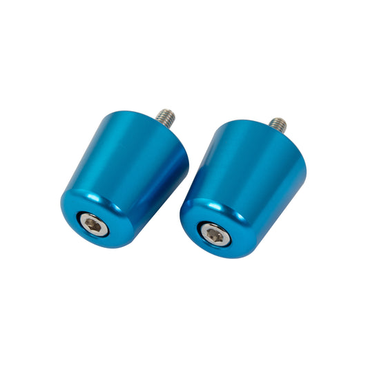 Bike It Alloy Suzuki Flush Type Blue Bar End Weights