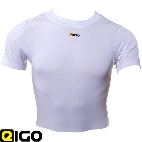 Eigo 4-Way Stretch Base Layer Short Sleeve White XL