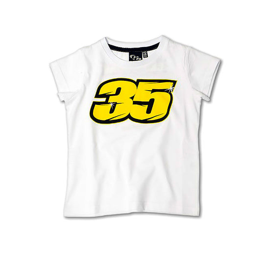 Kids T-Shirt Crutchlow 35 White 8/9 Years