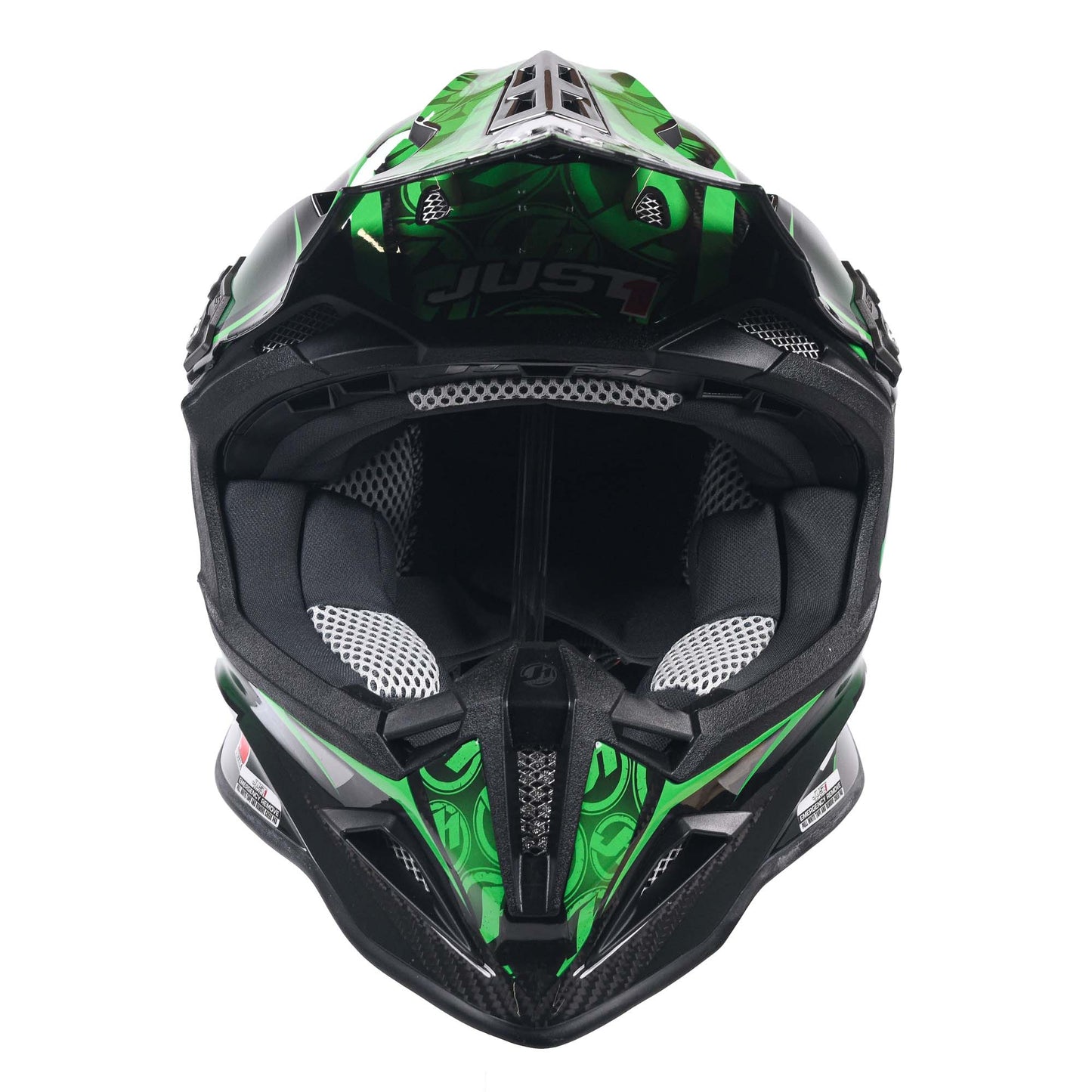 Just 1 J12 Carbon MX Helmet Mister X Carbon Green (Extra Small)