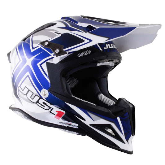 Just 1 J12 Carbon MX Helmet Mister X Blue S