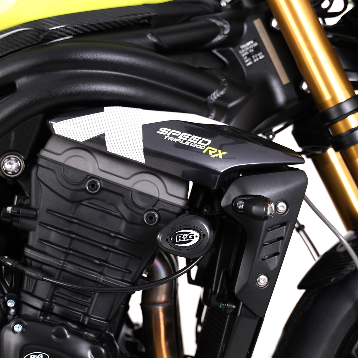 Crash Protectors- Aero Style for Triumph Speed Triple 1200 RS '21- ,Speed Triple 1200RR ’22- & Speed Triple 1200RX '25-
