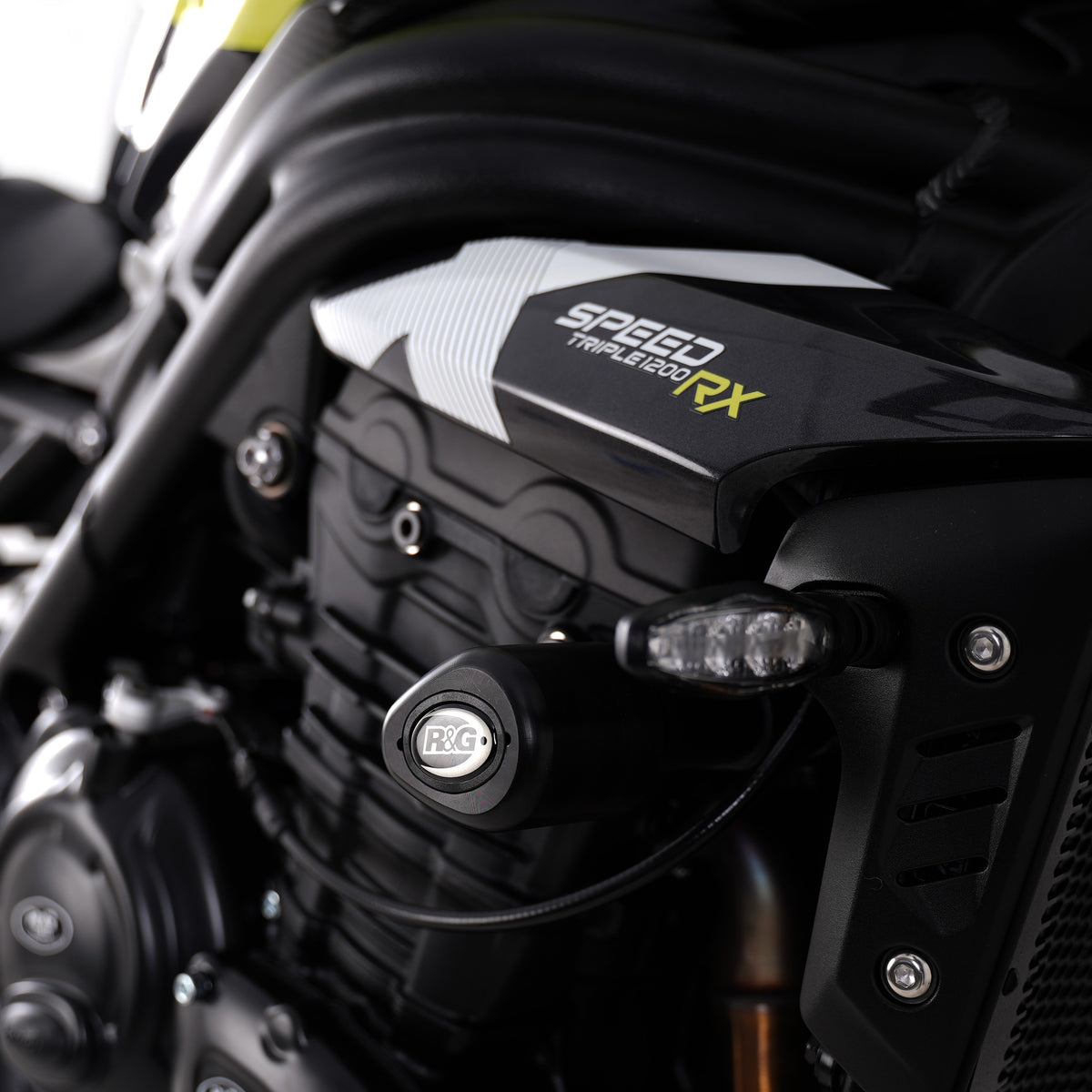 Crash Protectors- Aero Style for Triumph Speed Triple 1200 RS '21- ,Speed Triple 1200RR ’22- & Speed Triple 1200RX '25-