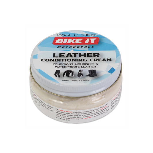 Bike It Leather Conditoner And Water Repellency Cream 100g