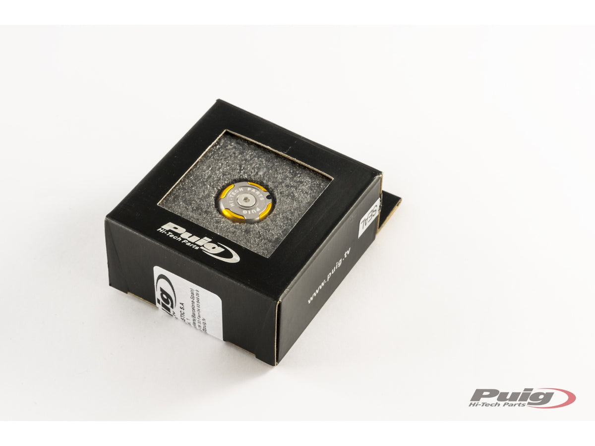 Engine Oil Filler Cap - Gold