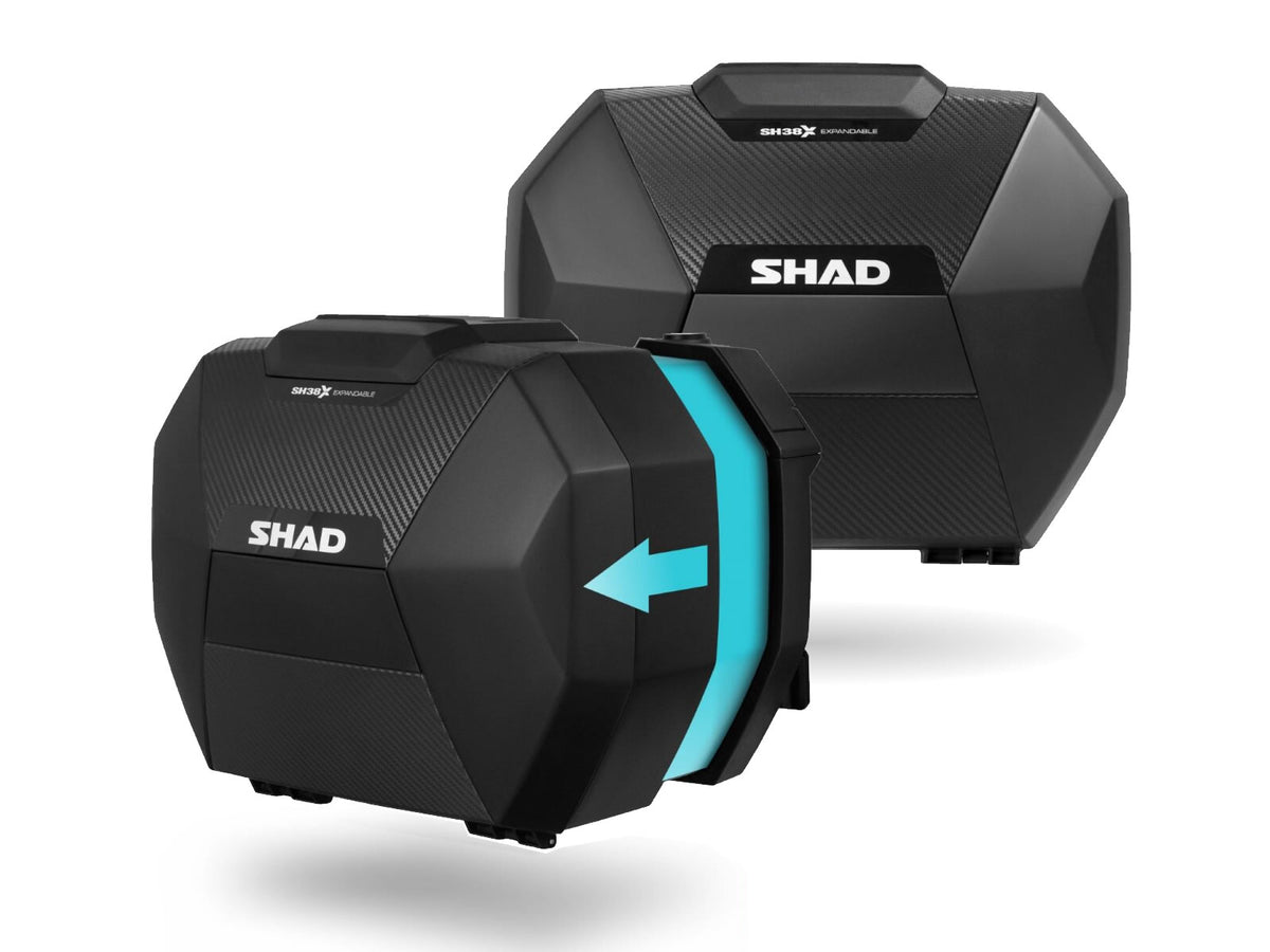 SHAD SH38X Expandable Panniers - Carbon