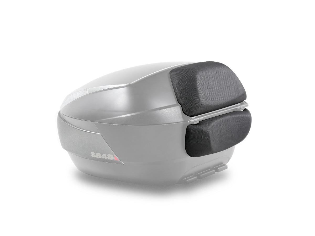 SHAD SH48 Top Box - Black / Dark Grey inc Backrest And Carbon Cover