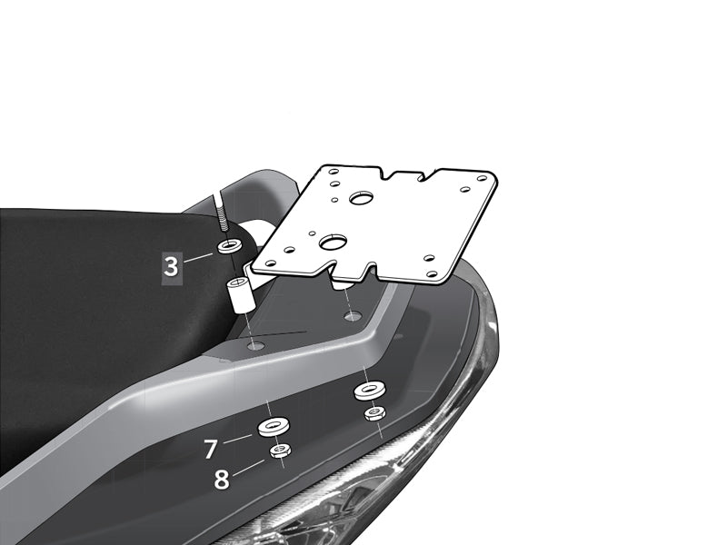 SHAD Top Box Fitting Kit