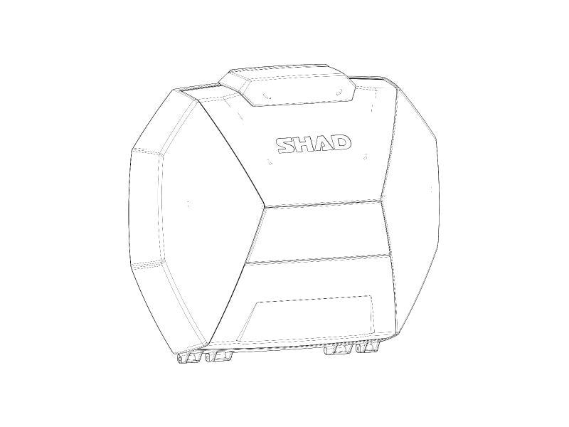 SHAD Replacement Aluminium Cover SH38X