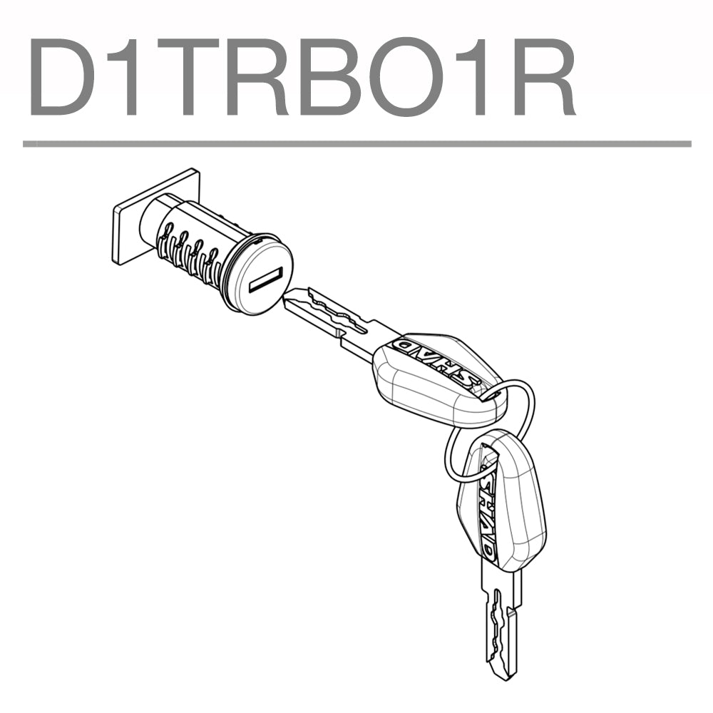 Top Box Lock & Key System - Terra