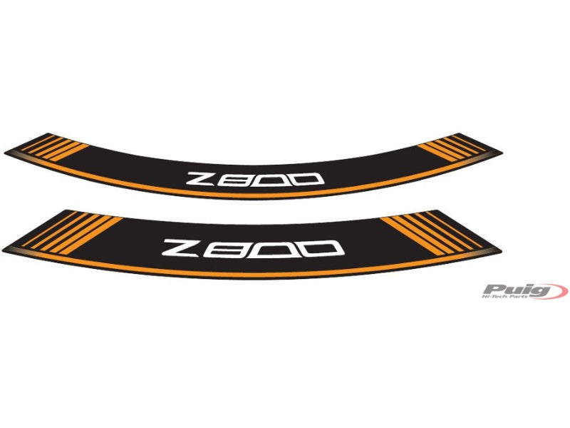 Wheel Rim Stickers - Orange