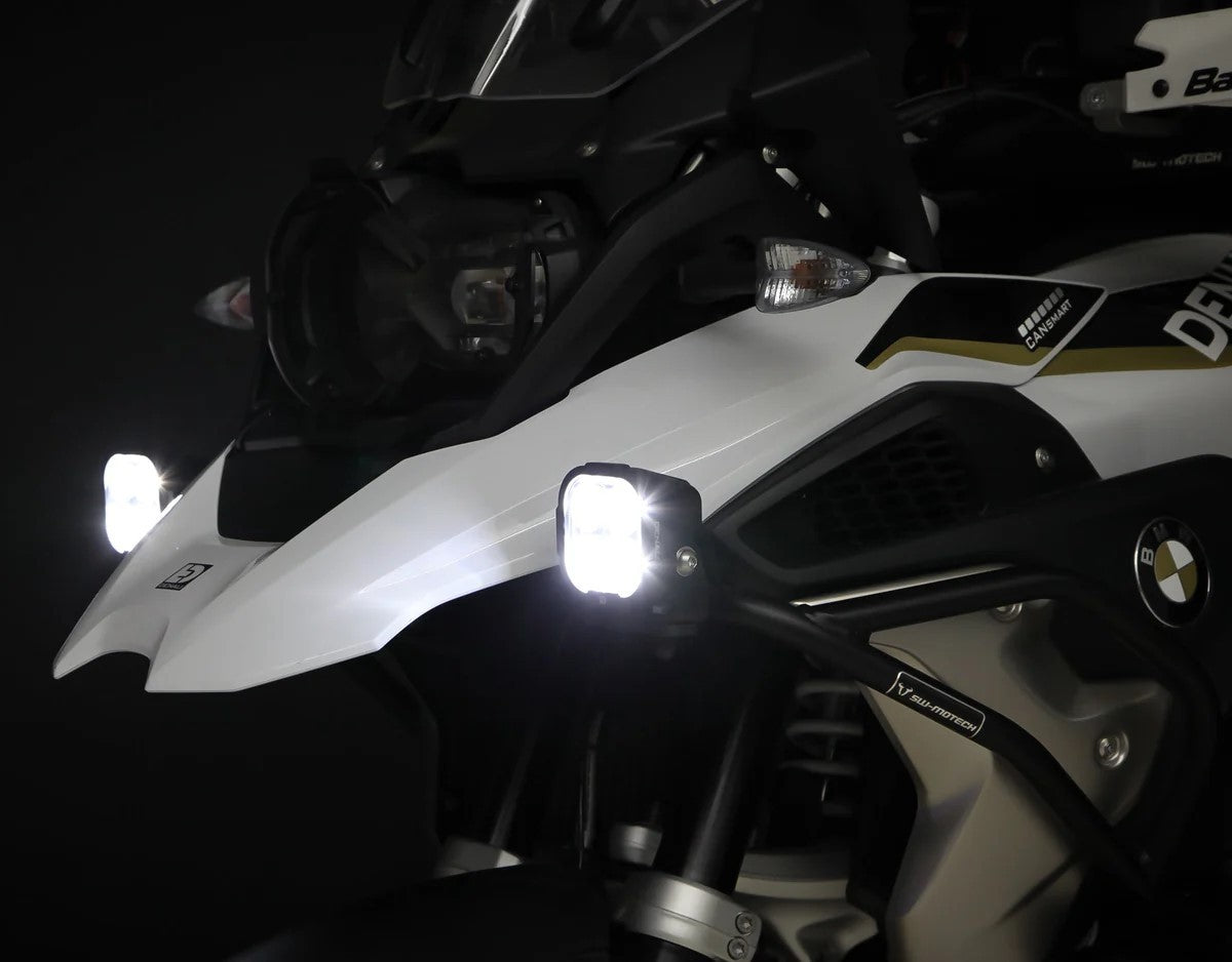 DENALI DL-4 Driving Light w/ DataDim Technology, 4-LED, Elliptical Hybrid Beam