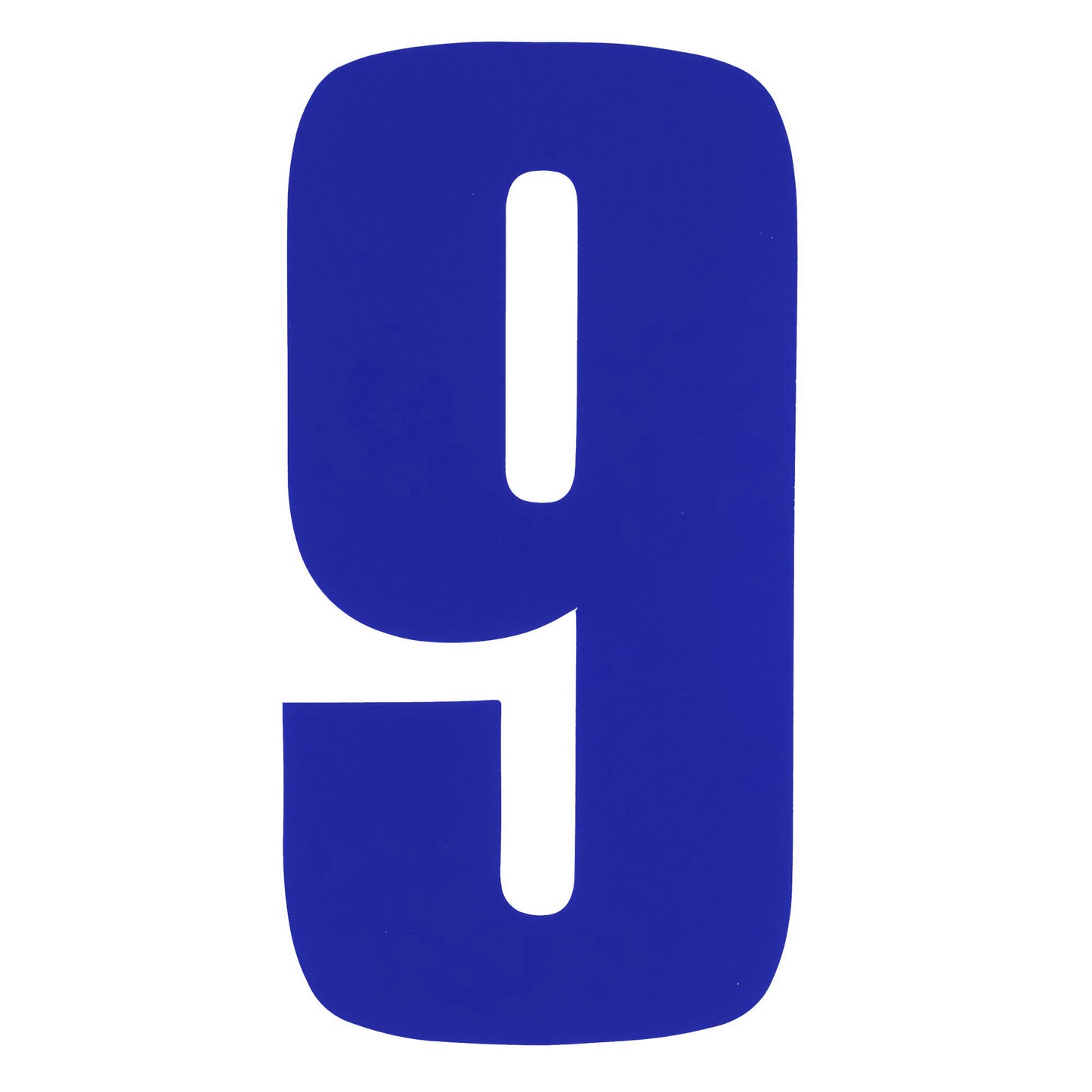 Bike It 6 Inch Race Numbers Blue - #9