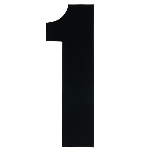 Bike It 8 Inch Race Numbers Black - #1