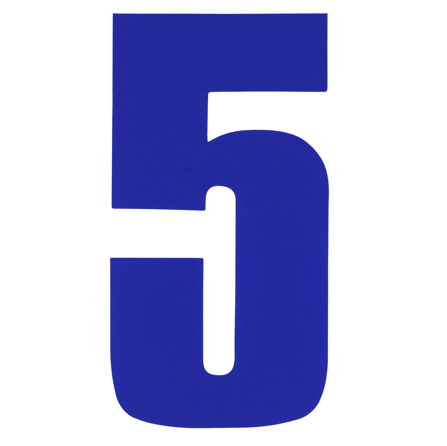 Bike It 6 Inch Race Numbers Blue - #5
