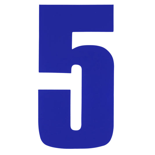 Bike It 8 Inch Race Numbers Blue - #5
