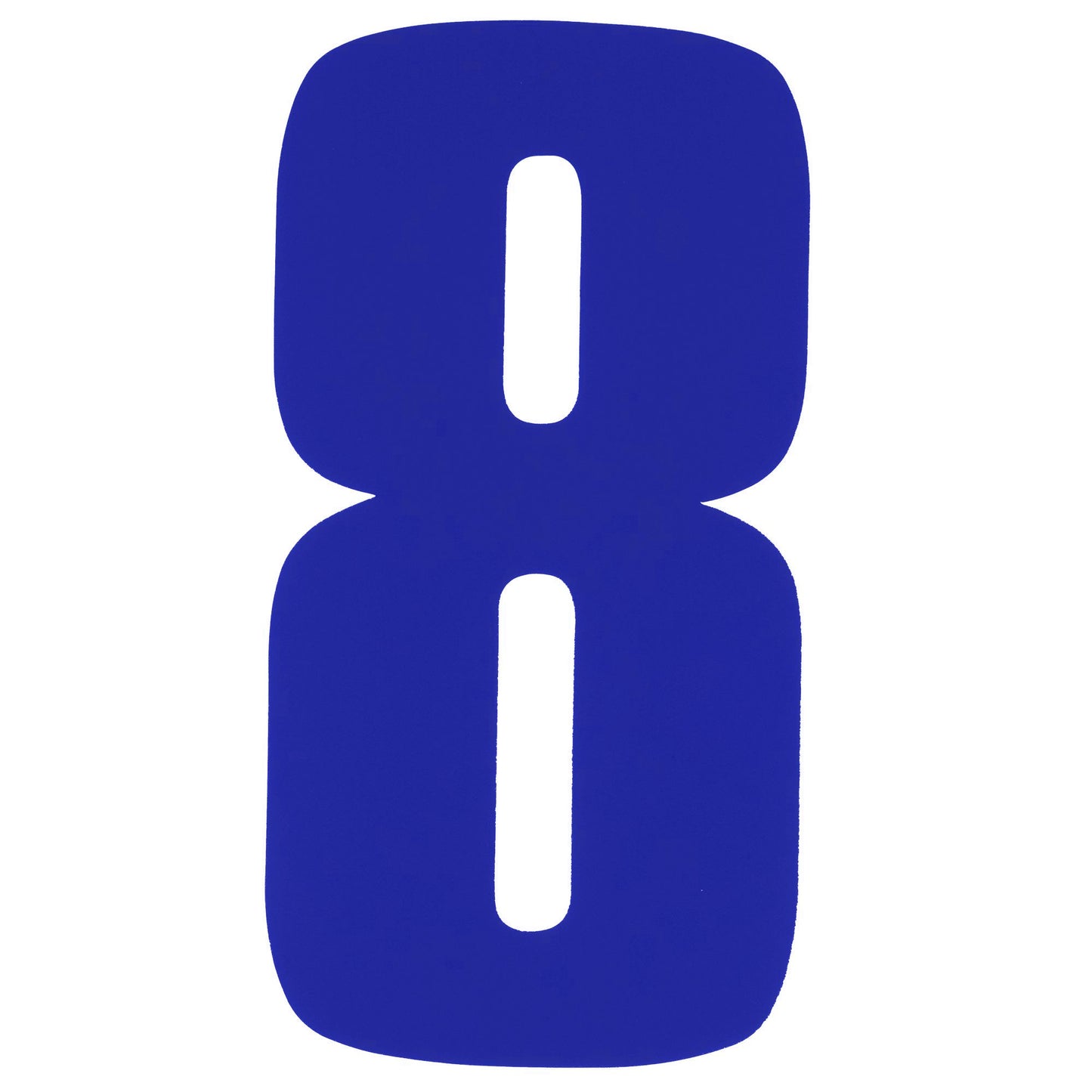Bike It 6 Inch Race Numbers Blue - #8