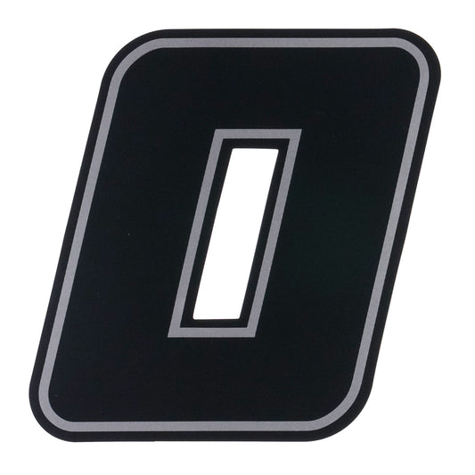 Bike It Deluxe 4 Inch Race Numbers Black - #0