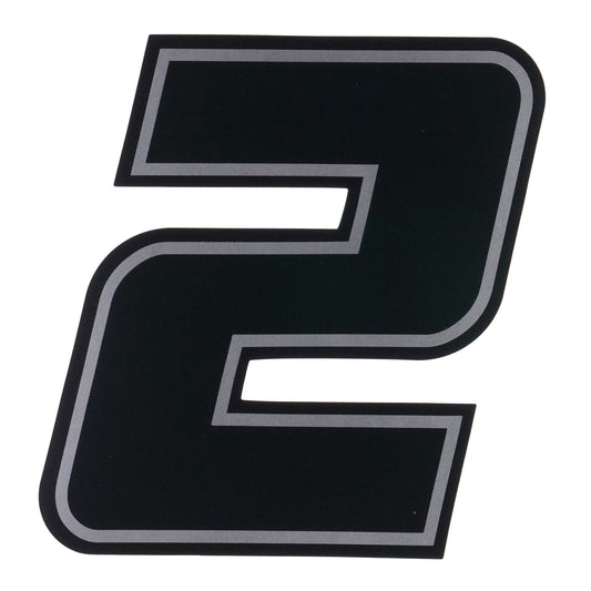 Bike It Deluxe 4 Inch Race Numbers Black - #2