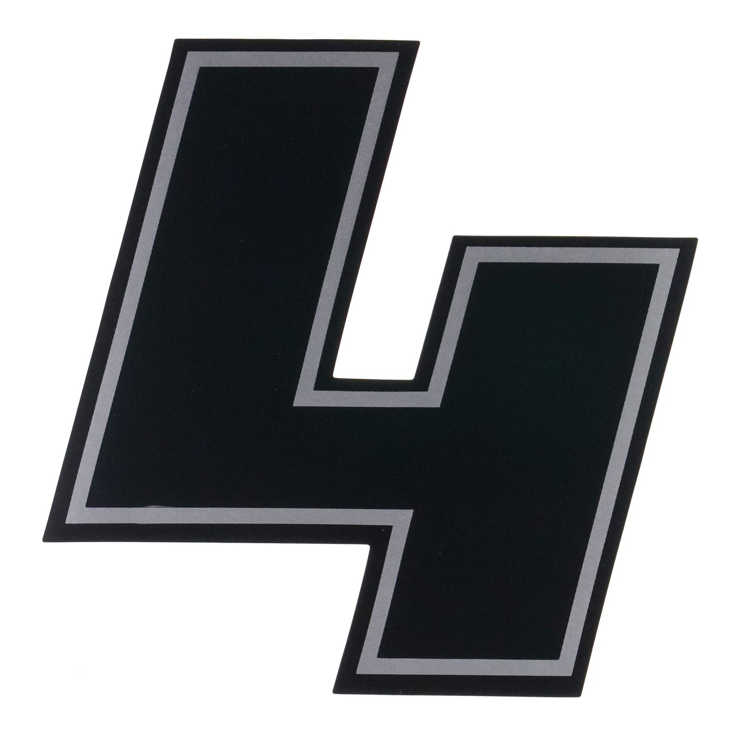 Bike It Deluxe 4 Inch Race Numbers Black - #4