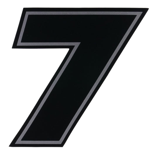 Bike It Deluxe 4 Inch Race Numbers Black - #7