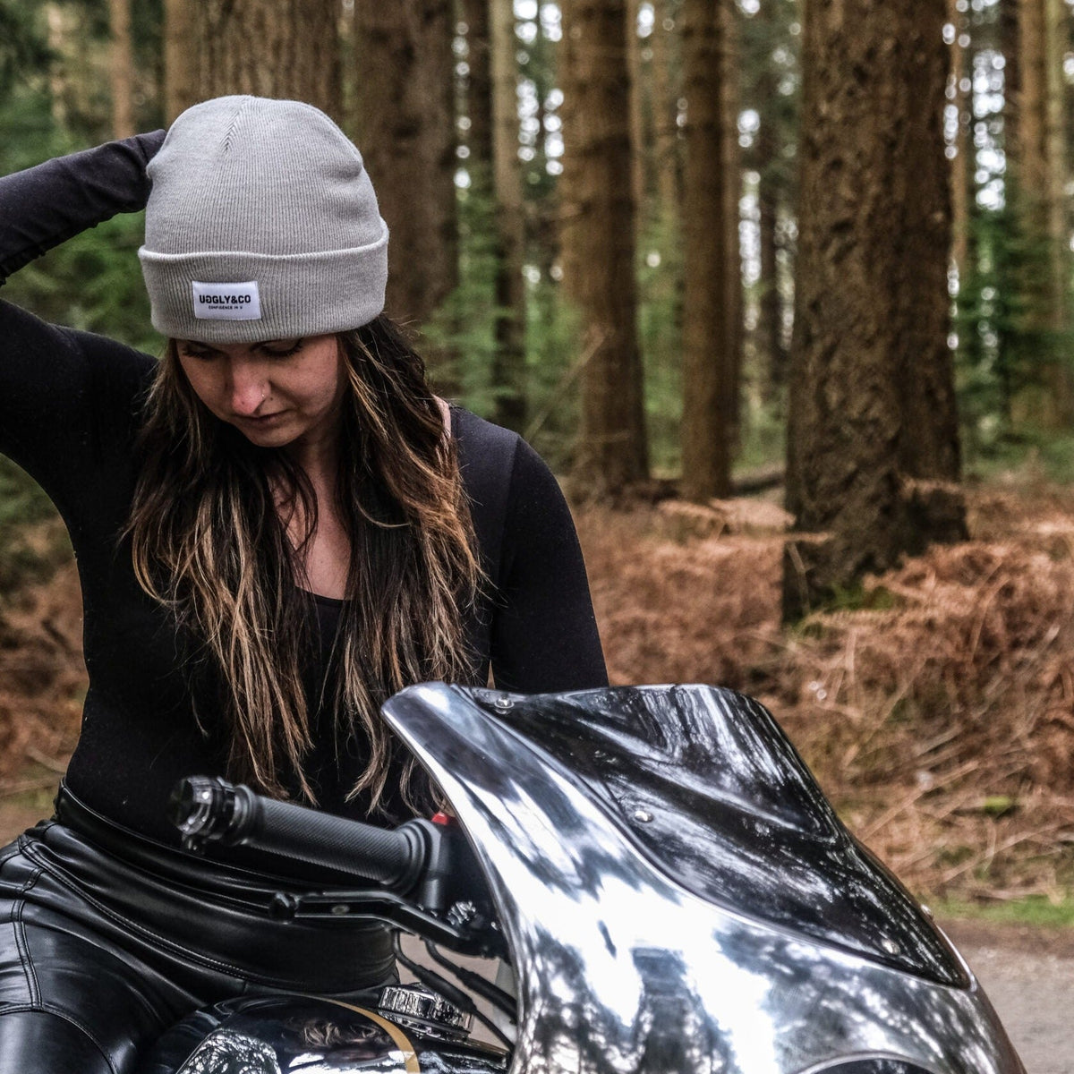 Grey Beanie by Uggly & Co