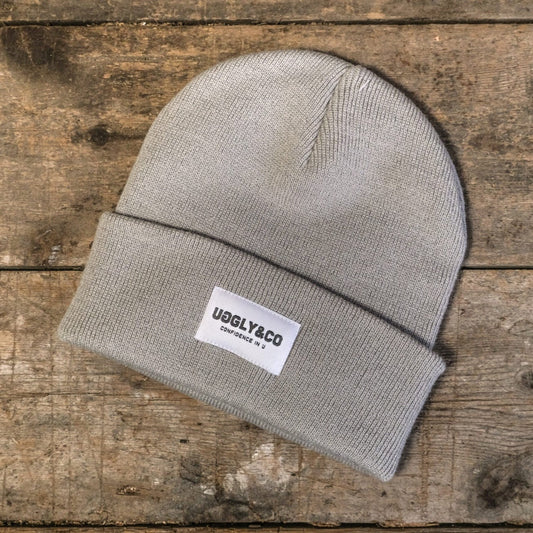 Grey Beanie by Uggly & Co