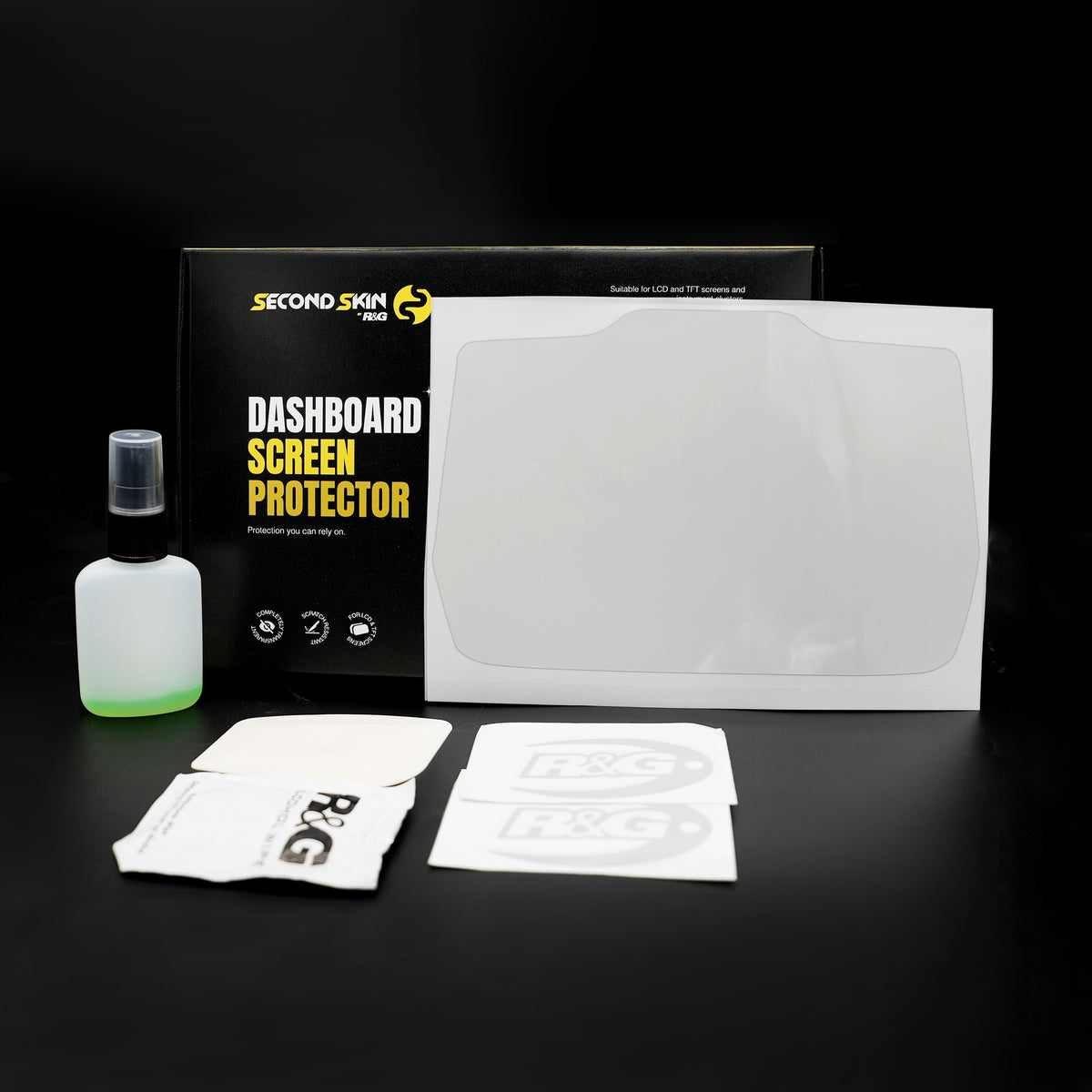 Dashboard Screen Protector Kit for multiple Aprilia Models and Moto Guzzi V100 '23-, Stelvio '24- / Energica Experia '22-25.