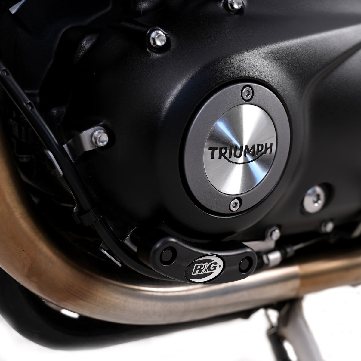 Engine Case Slider for Triumph Bonneville T120 '16-25, Street Twin, Thruxton 1200R '16-, Speed Twin 1200 '19-, Scrambler 900 ’23-25 & Speed Twin 900 '22- models (LHS)