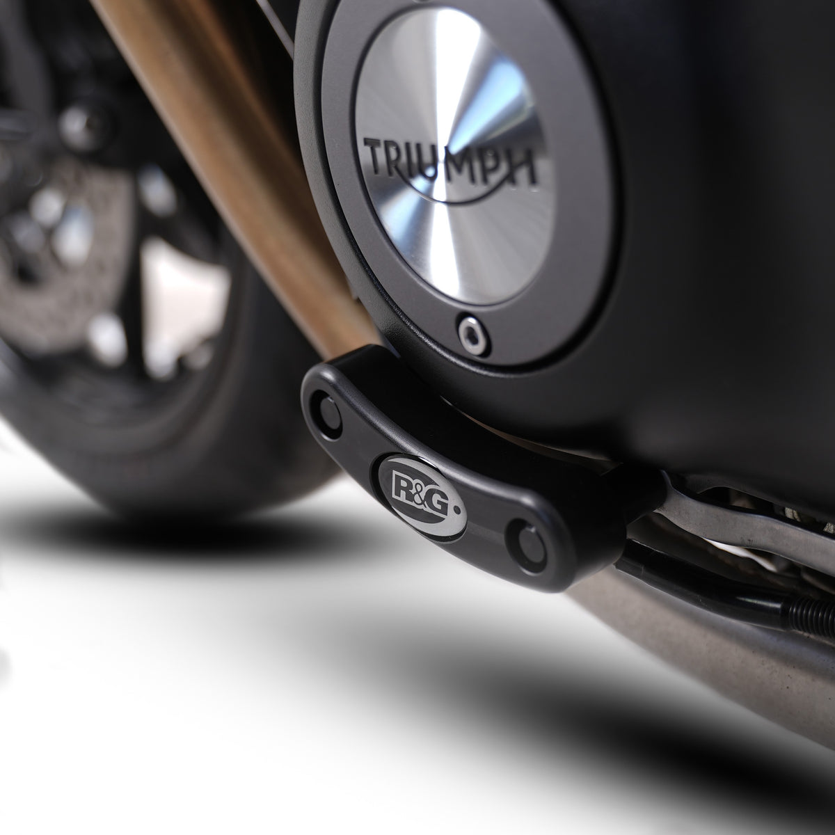 Engine Case Slider for Triumph Bonneville T120 '16-25, Street Twin, Thruxton 1200R '16-, Speed Twin 1200 '19-, Scrambler 900 ’23-25 & Speed Twin 900 '22- models (LHS)