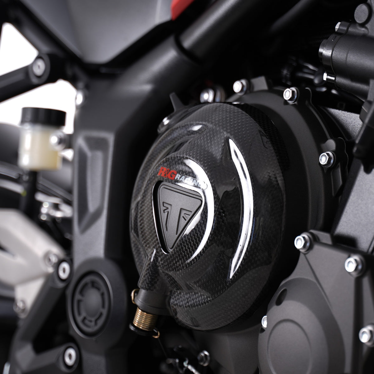 Carbon Fibre Engine Case Slider (RHS) for Triumph Trident 660 ‘26-, Street Triple 660 S '17-'22, Trident 800 '26-, Street Triple RS 765 '17-, Tiger Sport 800 ’25- and 2 others.