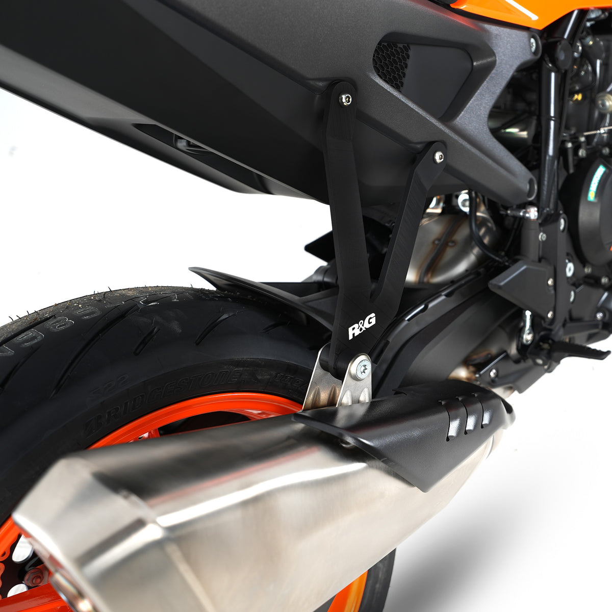 Exhaust Hanger & Rear Footrest Plate (set) for KTM 990 Duke 2024