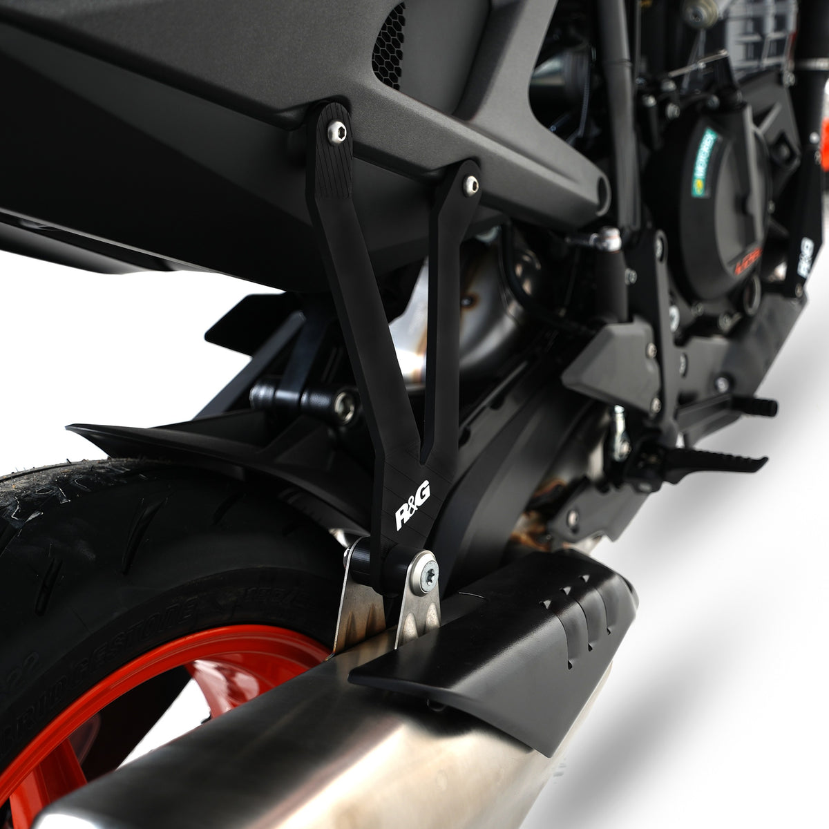Exhaust Hanger & Rear Footrest Plate (set) for KTM 990 Duke 2024