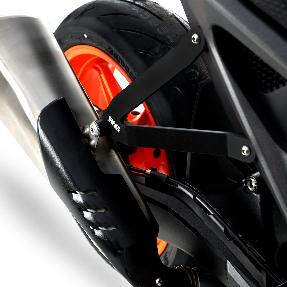 Exhaust Hanger & Rear Footrest Plate (set) for KTM 990 Duke 2024