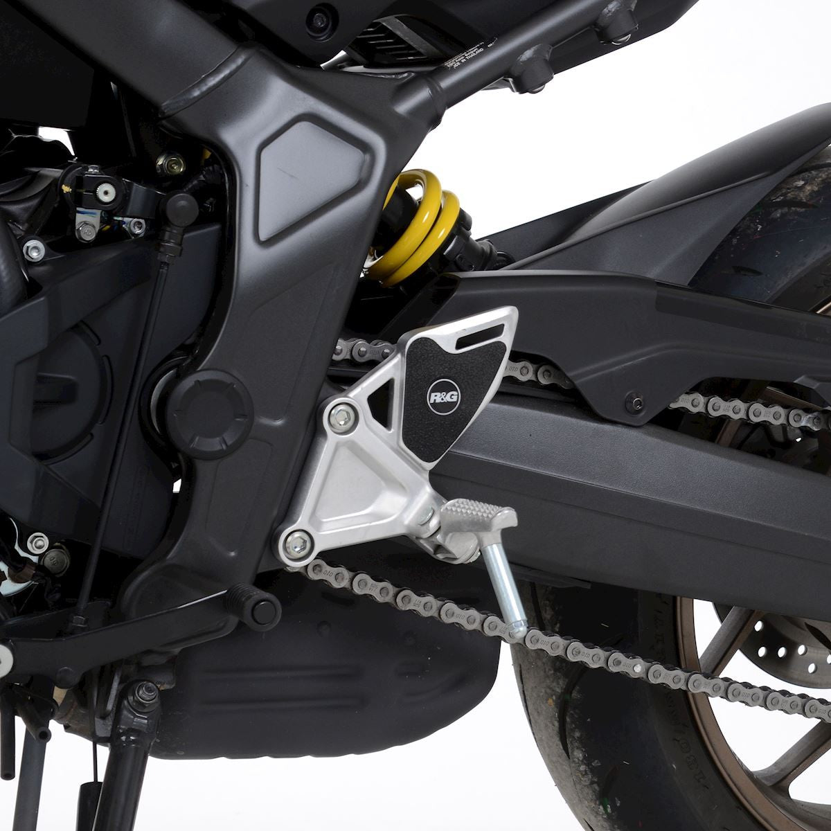 R&G Boot Guard Kit for Honda CBR650R '19- (E-Clutch '24-) & CB650R '19- (Black 2 grip kit)
