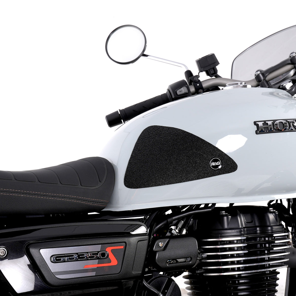 R&G Tank Traction Grips for Honda GB350S ’25- ( 2 Piece Grip Kit)