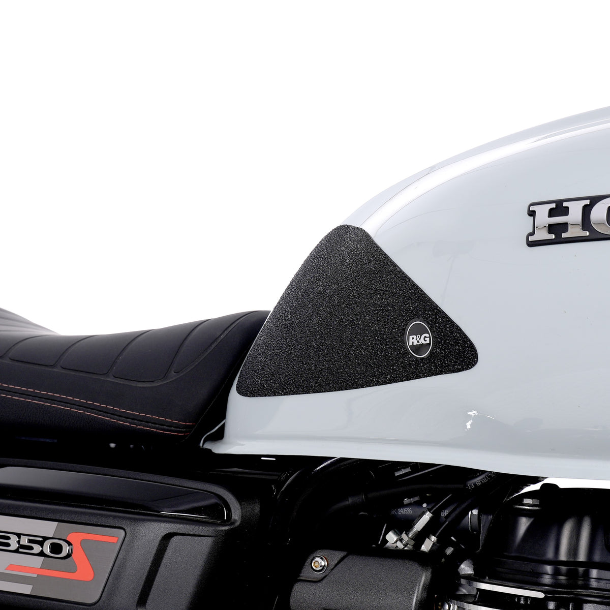 R&G Tank Traction Grips for Honda GB350S ’25- ( 2 Piece Grip Kit)