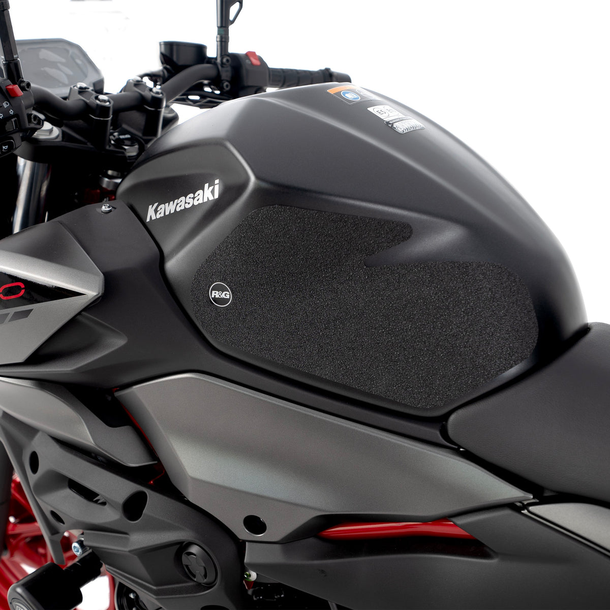 R&G Tank Traction Grips for Kawasaki Ninja 7 Hybrid HEV / Z 7 Hybrid HEV '24-, Ninja 250/400 '18- & Z400/ Z250 '19-, Z500 (Ninja) '24-