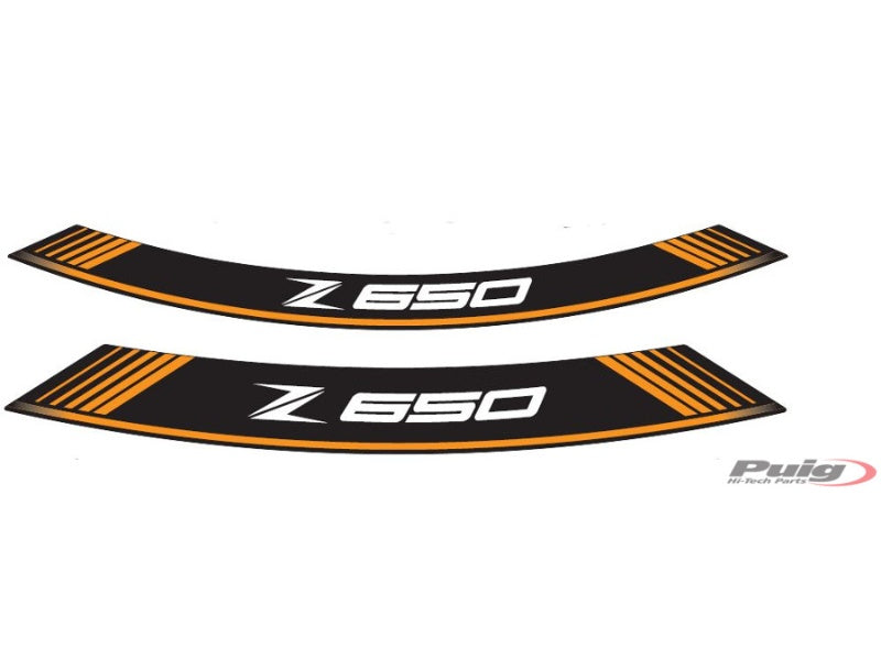 Wheel Rim Stickers - Orange