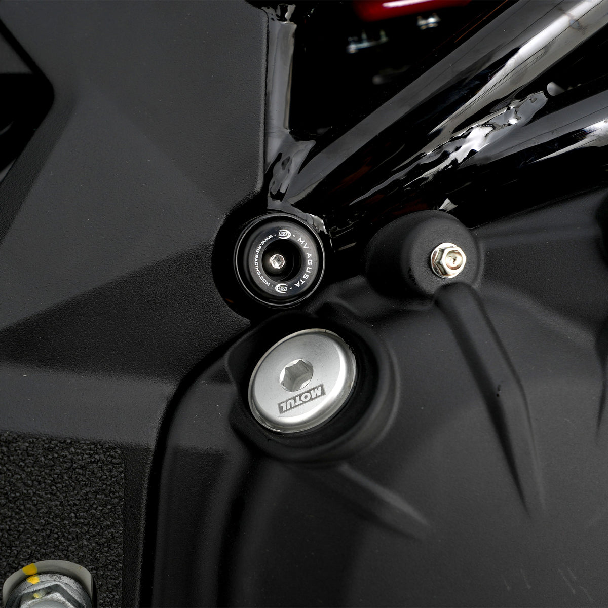 Lower Trellis Frame Plug for MV Agusta Brutale 675 ('12-) Superveloce 800 ('20-) & Brutale 1000RS '24-25.