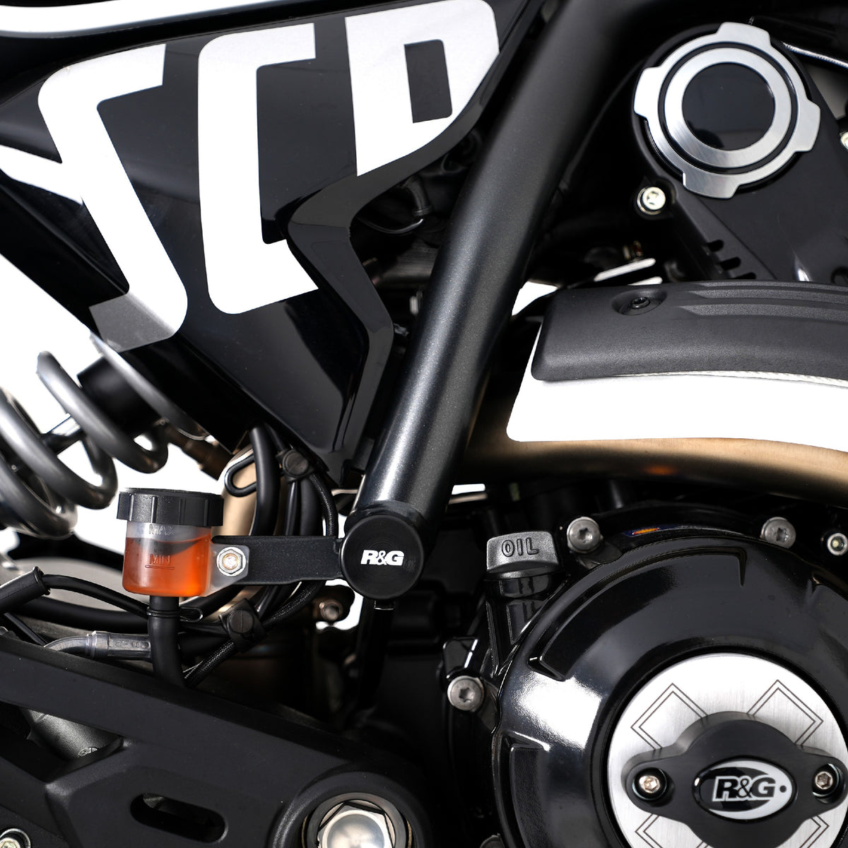 Frame Plug for Ducati Scrambler '15-, Monster 797 '17-, Dessert Sled '18-,Scrambler Icon '23-, Scrambler Icon Dark '26-, Scrambler Nightshift '23-, 10th Anniversary Rizoma Edition ’26- & Scrambler Full Throttle '23-