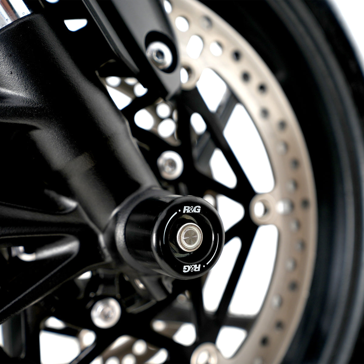 Fork Protectors for Triumph Street Triple R / RS 765 '17-, Street Triple S 765 '17-'20, Daytona 660 '24-, Trident 660 '21-, Tiger Sport 800 ’25-,Street Triple 765 RX '26- & & Daytona Moto2™ 765 '20- '24 (small bobbin)
