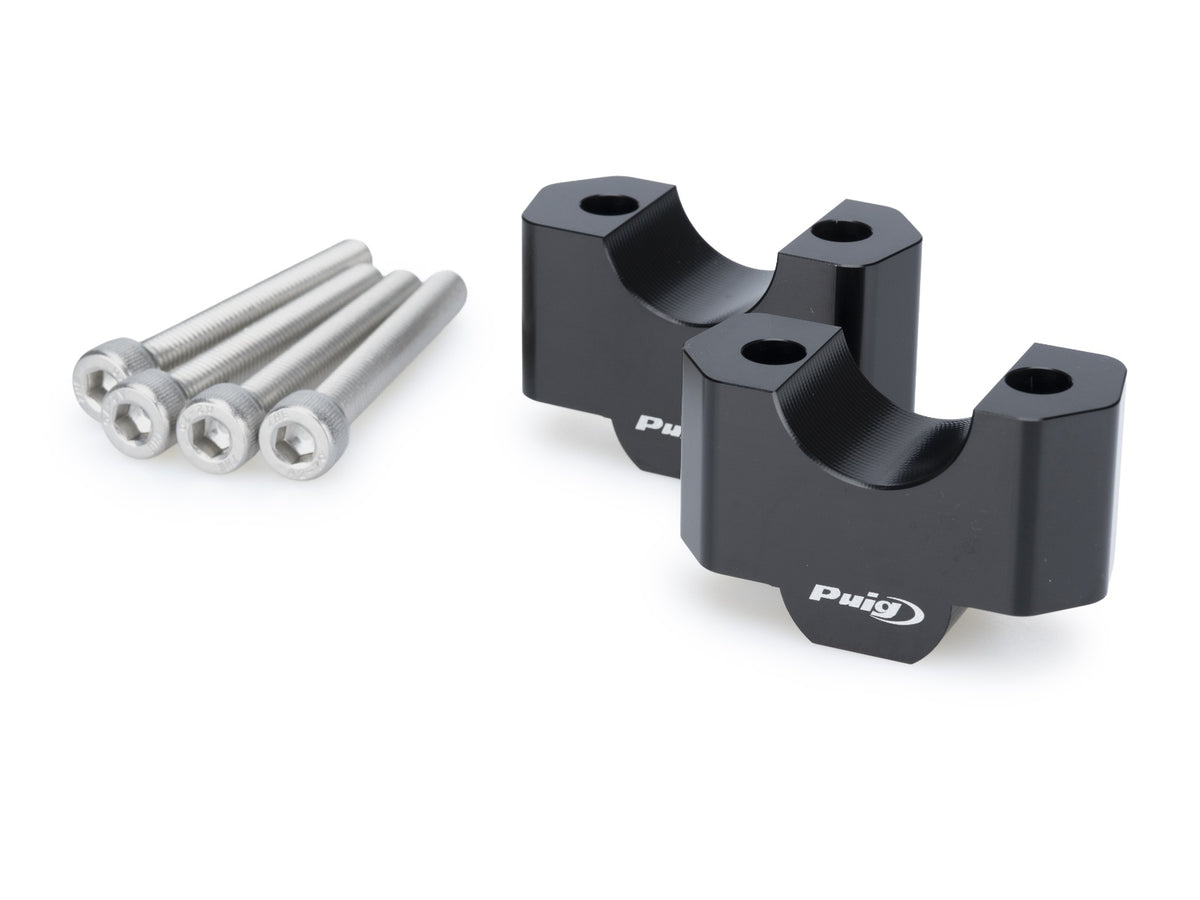 20mm Handlebar Risers For 22-32mm Bars - Black
